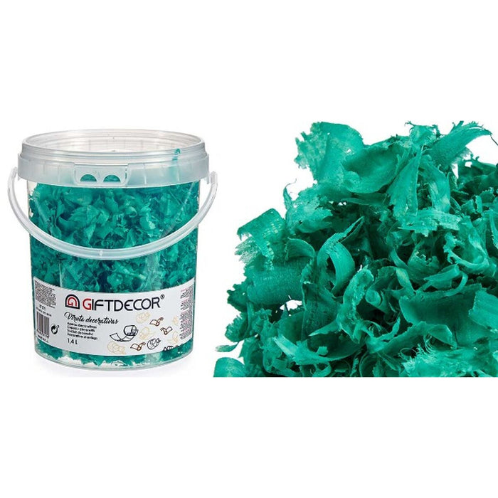 Декоративен Чип Gift Decor VIRUTA-TURQUESA VIRUTA-TURQUESA цвят тюркоаз 1,4 L (6 броя)