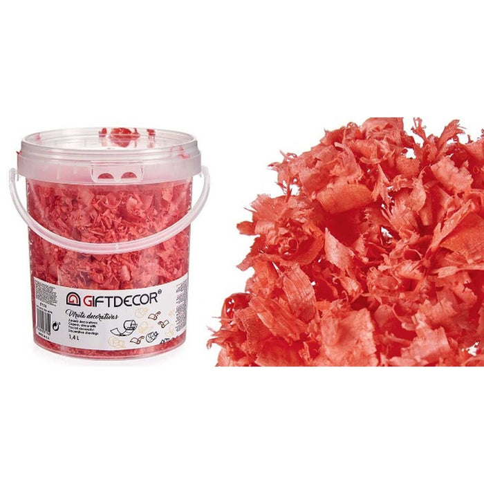 Декоративен Чип Gift Decor VIRUTA-ROSA VIRUTA-ROSA Корал 1,4 L (6 броя)