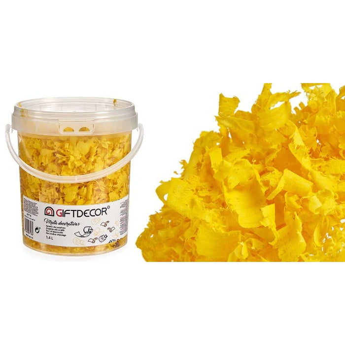 Декоративен Чип Gift Decor VIRUTA-AMARILLO VIRUTA-AMARILLO Жълт 1,4 L (6 броя)