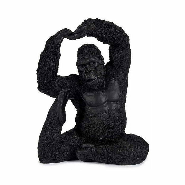 Декоративна фигурка Gift Decor XS210419 XS210419 Черен Горила Yoga 15,2 x 31,5 x 26,5 cm (3 броя)