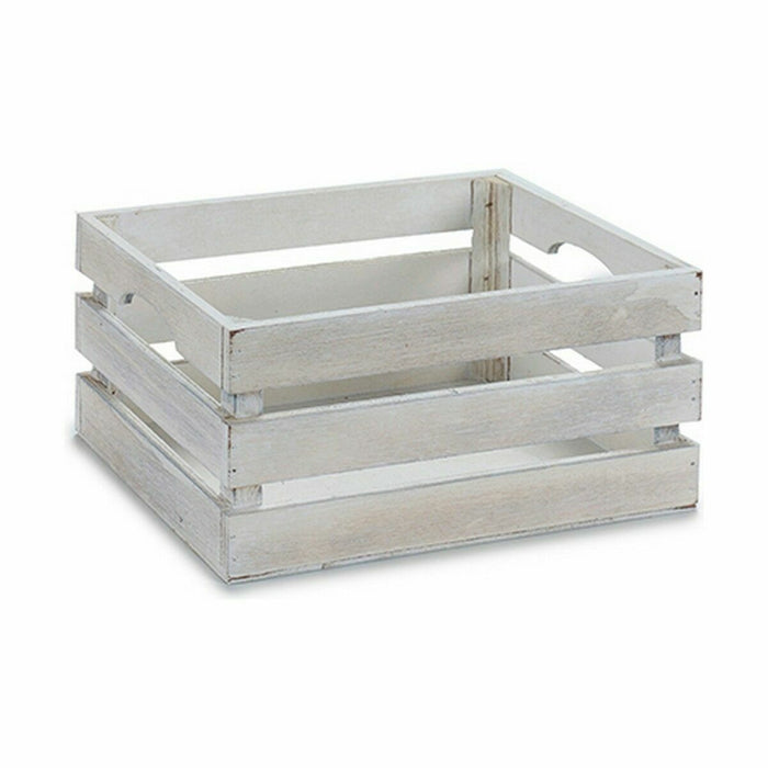 Декоративна кутия Gift Decor 4611E-WHI 4611E-WHI Бял Дървен Топола Тополово дърво (36 броя)