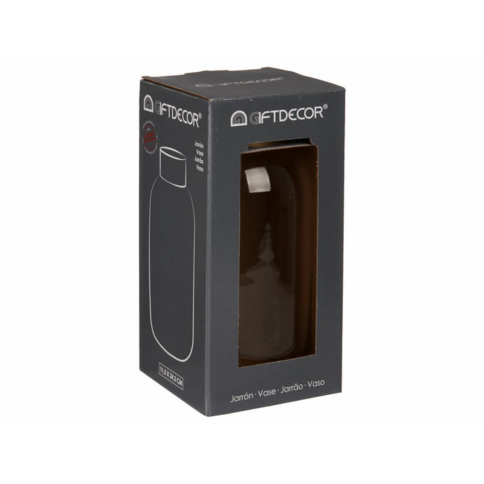 Ваза Gift Decor V1224IP-T V1224IP-T Прозрачен Златен Cтъкло 11,5 x 24 x 11,5 cm (6 броя)