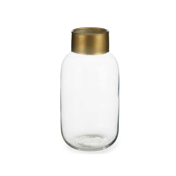 Ваза Gift Decor V1224IP-T V1224IP-T Прозрачен Златен Cтъкло 11,5 x 24 x 11,5 cm (6 броя)