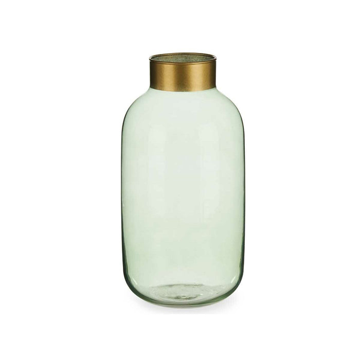 Ваза Gift Decor V1530IP-G V1530IP-G Зелен Златен Cтъкло 14,5 x 29,5 x 14,5 cm (6 броя)