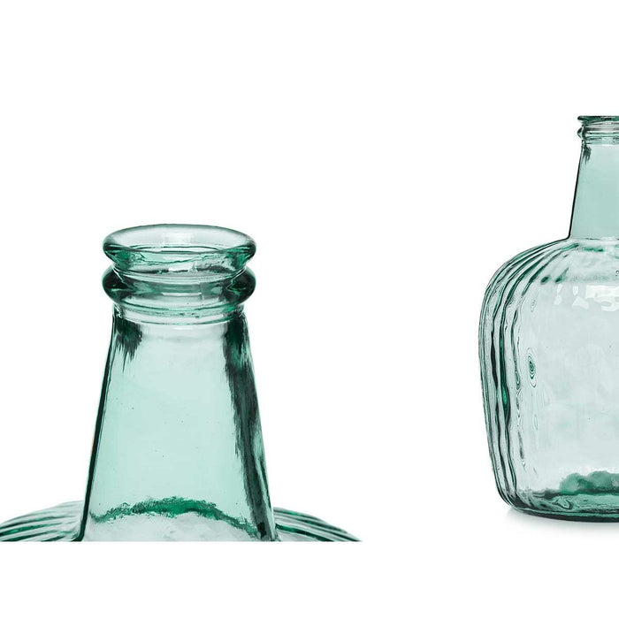 Декоративна бутилка Gift Decor 2255/08R 2255/08R Прозрачен Райета 8 L 14 x 44 x 13 cm 20 x 37,5 x 20 cm Декорация (2 броя)