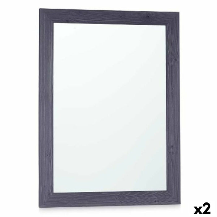 Стенно огледало Gift Decor 82715 82715 Син 60 x 80 cm 60,4 x 80,4 x 2 cm Дървен MDF Квадратен (2 броя)
