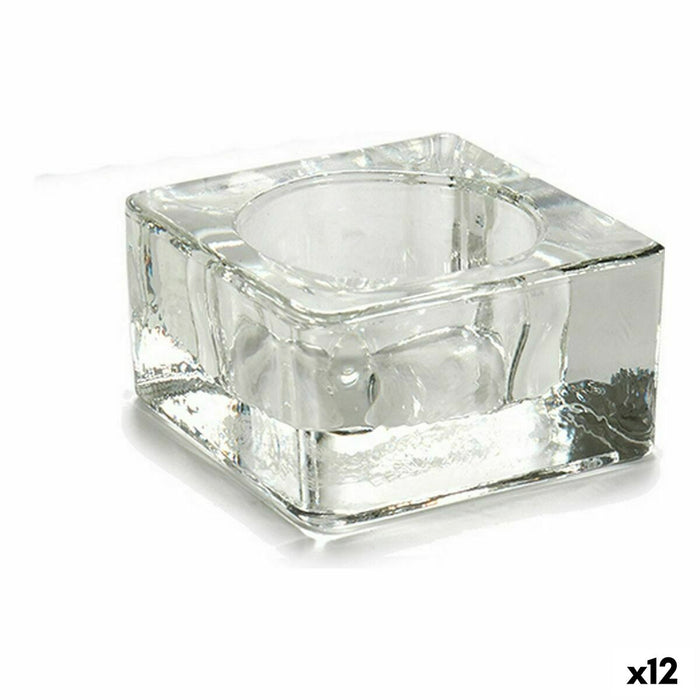 Поставка за свещ Gift Decor CH00535-2C CH00535-2C Прозрачен Cтъкло 6 x 3 x 6 cm (12 броя)