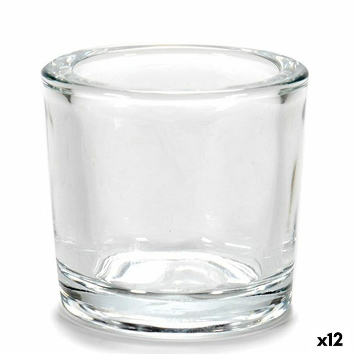 Поставка за свещ Gift Decor CH00667 CH00667 Прозрачен Cтъкло 6,5 x 6 x 6,5 cm (12 броя)