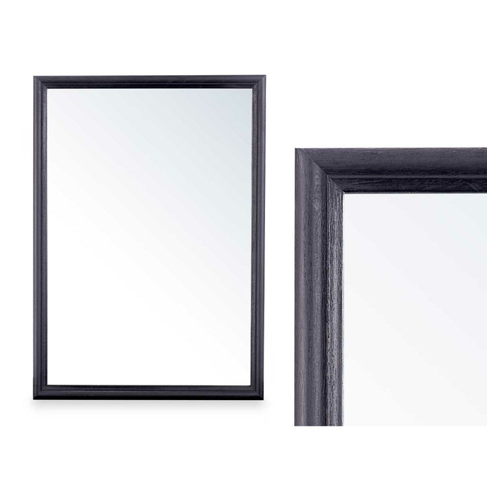 Стенно огледало Gift Decor LM35-4-11 LM35-4-11 Черен 50 x 70 x 2,5 cm 50 x 70 x 50 cm Дървен Квадратен