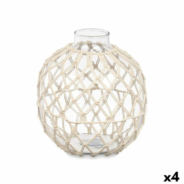 Декоративна топка Gift Decor 22805W 22805W Бял Прозрачен 21 x 23 cm 21 x 23 x 21 cm (4 броя)