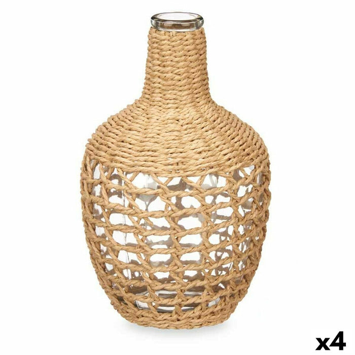 Декоративна гарафа Gift Decor TS23938-B TS23938-B Кафяв Прозрачен Дървен Кристал 17 x 31 x 17 cm 20 x 31 x 20 cm 5,5 x 30 x 5,5