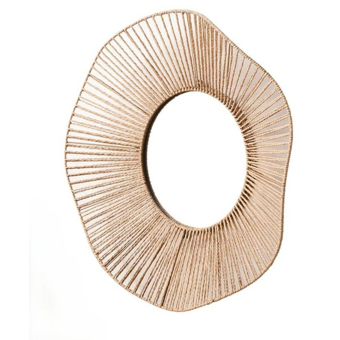 Стенно огледало Gift Decor Естествен Вълни 59 x 11 x 59 cm (4 броя)