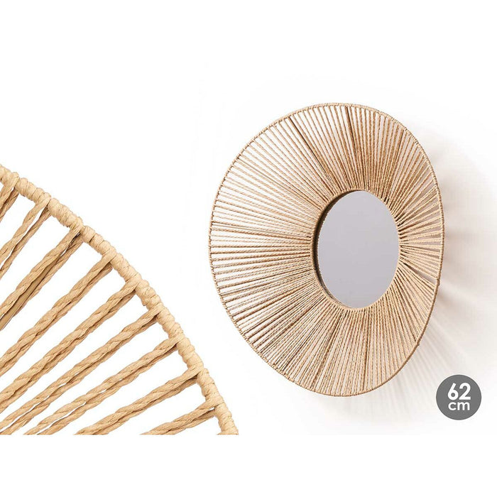 Стенно огледало Gift Decor Естествен Овал 62 x 15 x 57 cm (4 броя)