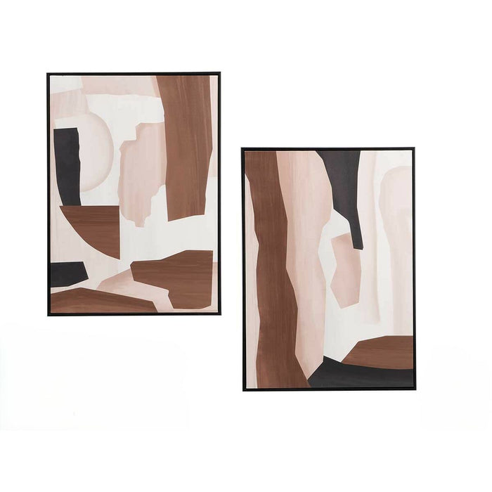 Пластно Gift Decor Кафяв Бежов Абстрактен 50 x 3 x 70 cm (4 броя)
