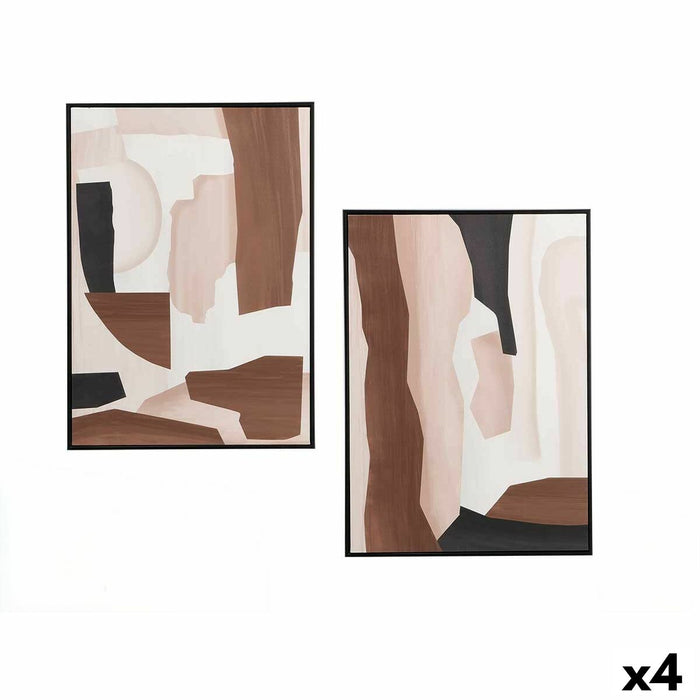 Пластно Gift Decor Кафяв Бежов Абстрактен 50 x 3 x 70 cm (4 броя)