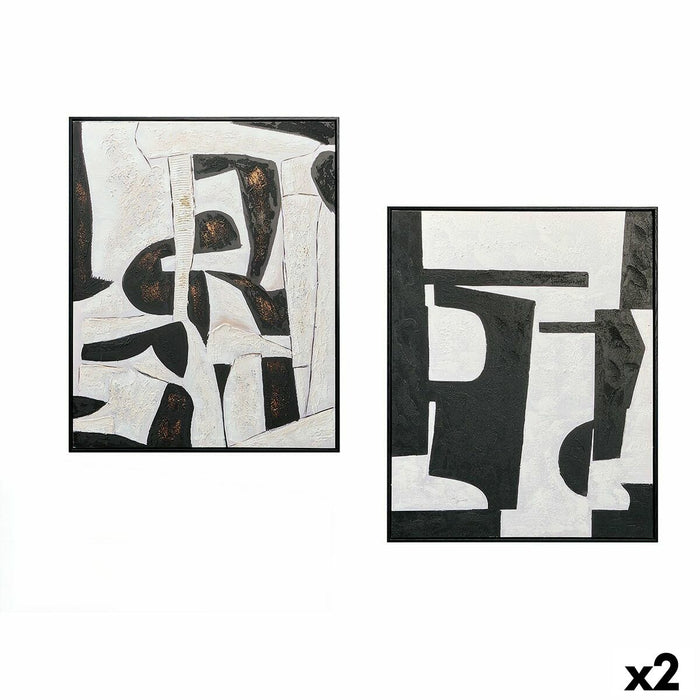 Пластно Gift Decor Lovers Бял Черен 70 x 3,5 x 90 cm (2 броя)