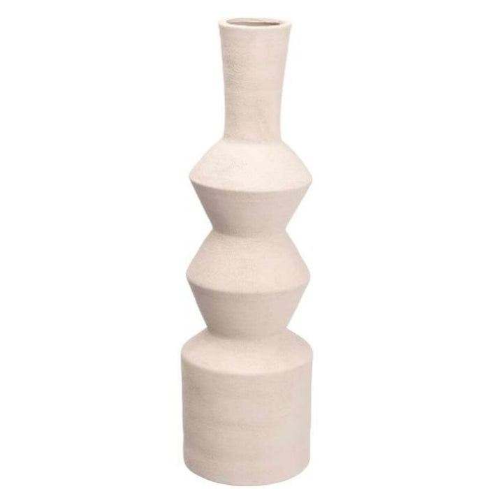 Ваза Gift Decor 20028-WH 20028-WH Бял Керамика Геометричен 15 x 60 x 15 cm