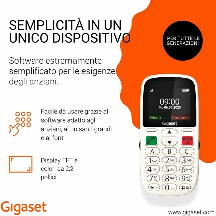 Смартфони Gigaset S30853-H1230-R103 2,2" 32 MB RAM Бял
