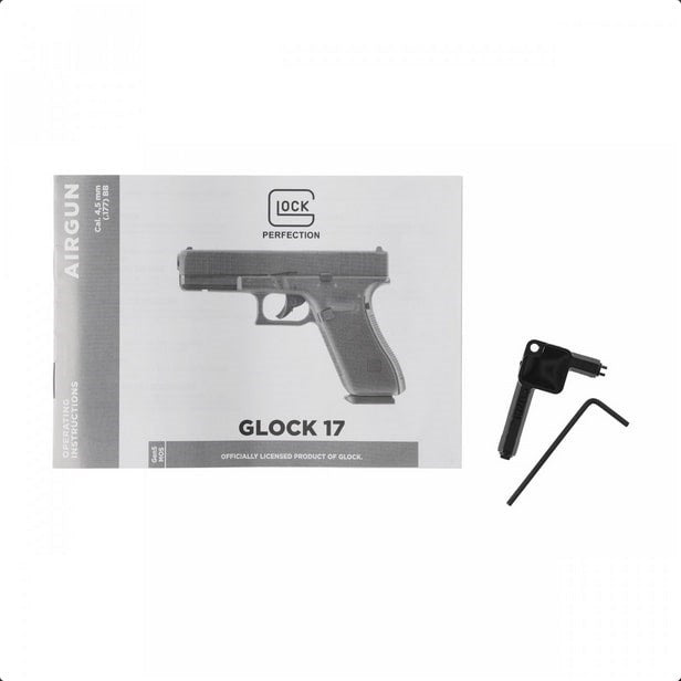 Реплика на еърсофт пистолет Glock 17 gen 5 6 mm CO2