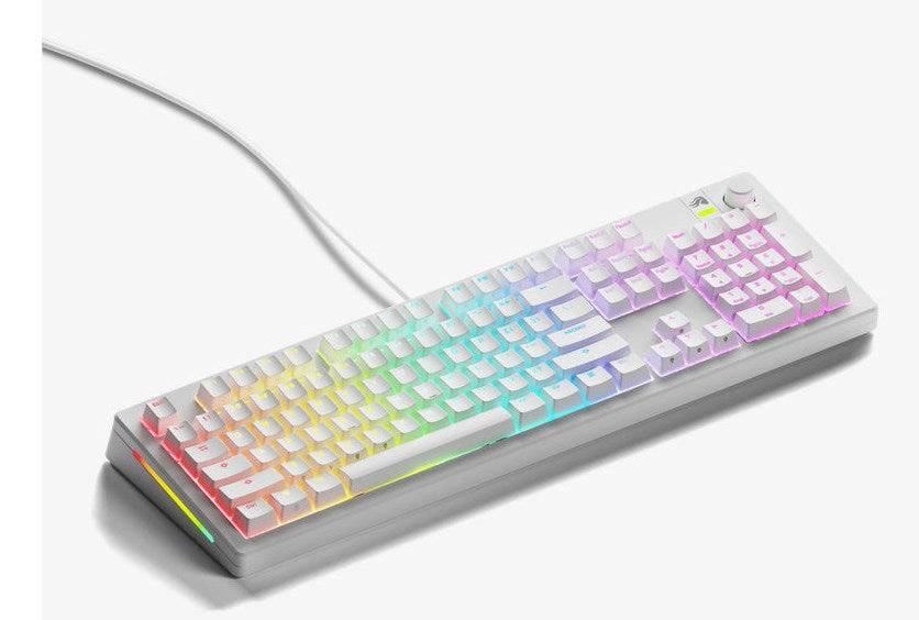 Геймърска механична клавиатура Glorious GMMK 3 100% White - Fox Linear Switches