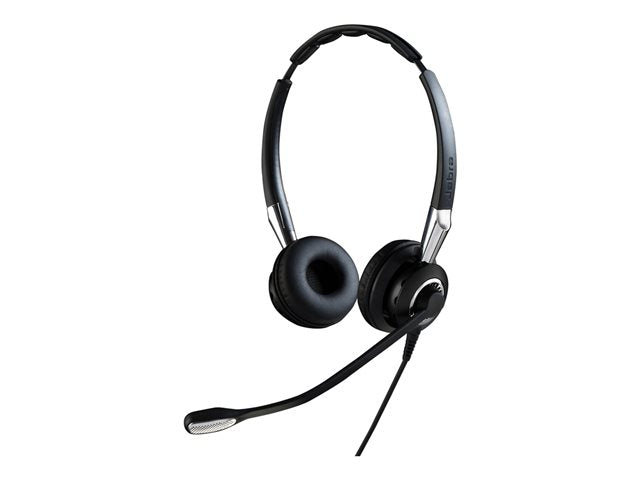 JABRA BIZ 2400 Duo СЛЕДВАЩО ПОКОЛЕНИЕ широколентов тип 82 E-STD шумопотискаща широколентова слушалка QD микрофонна стойка
