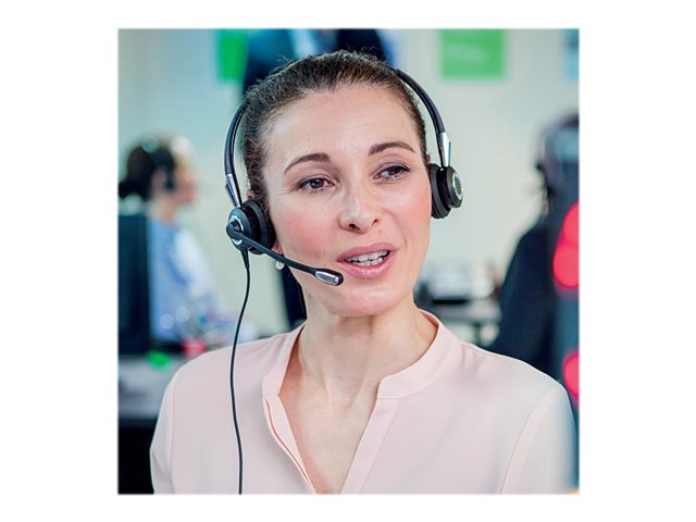 JABRA BIZ 2400 Duo USB СЛЕДВАЩО ПОКОЛЕНИЕ Тип: 82 E-STD шумопотискащ USB конектор с бутон за заглушаване и контрол на звука