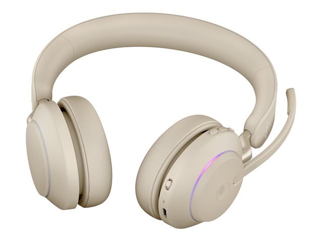 JABRA Evolve2 65 Link380c MS Stereo Stand Beige