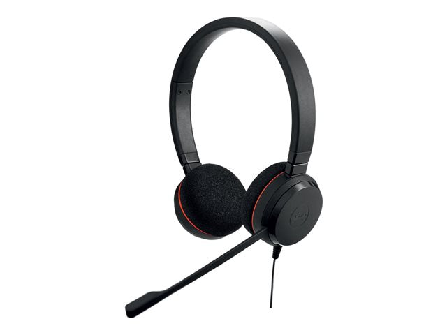 JABRA Evolve 20 UC стерео слушалки на ухото с кабел USB-C шумоизолация