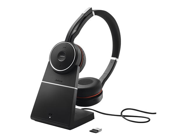JABRA Evolve 75+стойка за зареждане Link 370 UC Headset