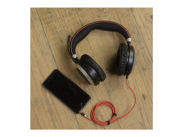 Стерео слушалки JABRA Evolve 80 UC в пълен размер с активно шумопотискане с кабел