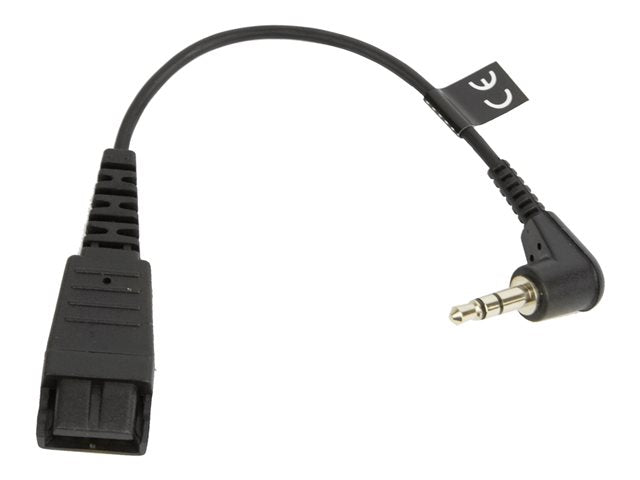 JABRA QD кабел към 2x 3,5 мм щепсел с щифт 15 см прав за Agfeo T15 ST15 Auerswald Comfort 300