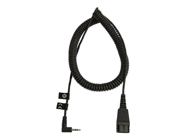 JABRA QD Кабел към 2,5 mm щепсел, навит 0,5-2 m fi. за Panasonic GB500 PLX CA40