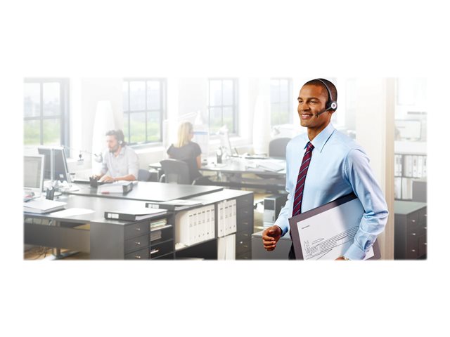 JABRA PRO 930 MS Mono DECT за PC Софтфон с интегриран USB-щепсел Шумопотискаща широколентова мелодия на основата Microsoft optim.