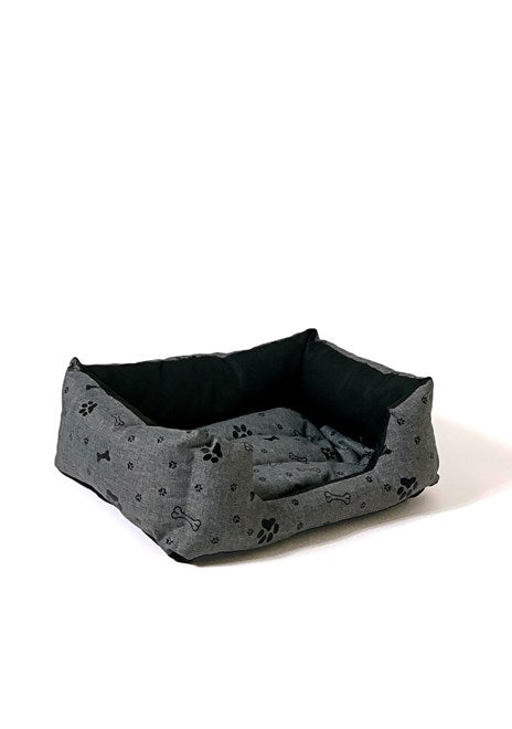 ПОДАРЪК Легло за куче XXL - графит - 90x63x16 см