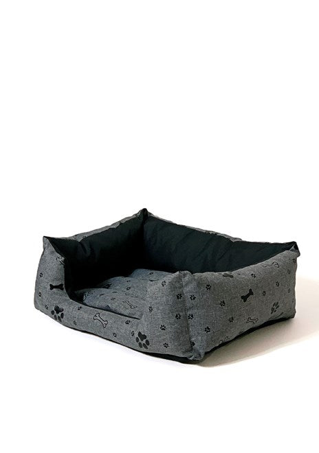 ПОДАРЪК Легло за куче XXL - графит - 90x63x16 см