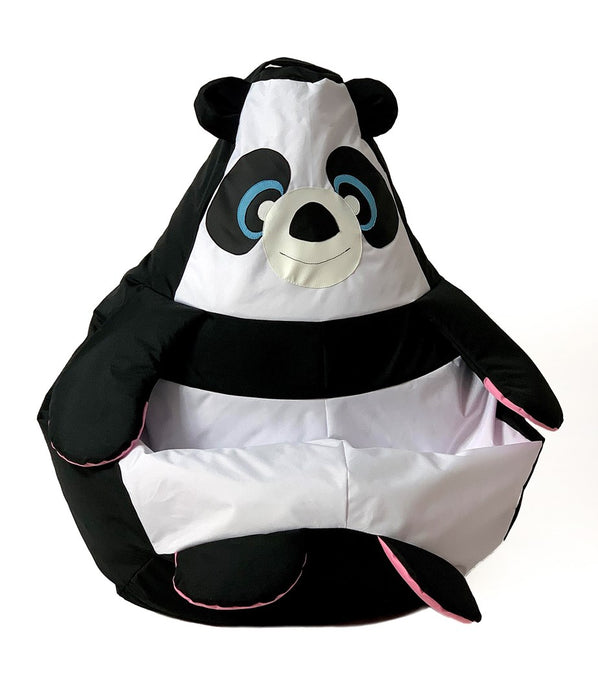 Сако чанта пуф Панда черно и бяло L 105 x 80 см