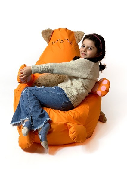 Чувал Sako Kitten оранжев XL 130 х 90 см