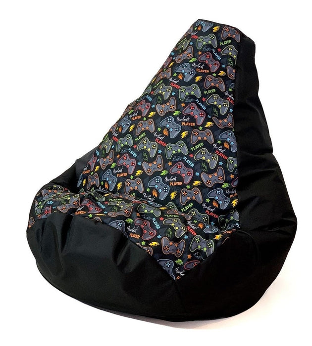 Sako чанта пуф Pear print black-pad player XXL 140 x 100 cm