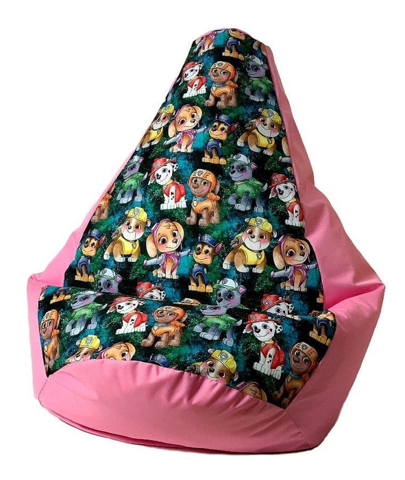 Чанта Sako пуф Pear print pink-PAW Patrol XXL 140 x 100 cm