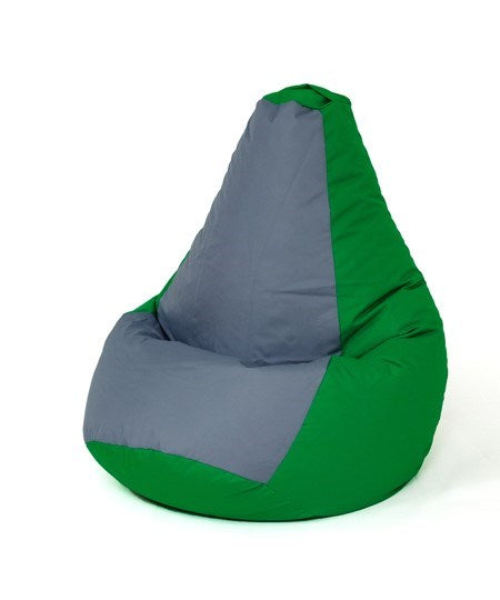 Сако чанта пуф Pear green-grey L 105 x 80 cm
