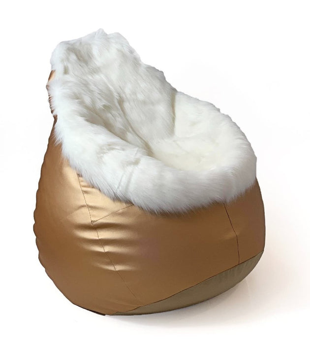 Сако чанта пуф Glamour gold XL 120 x 80 см