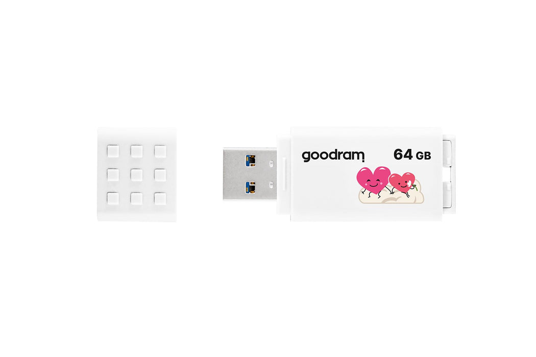 Goodram UME3 Valentine USB флаш устройство 64 GB USB Type-A 3.2 Gen 1 (UME3-0640W0R11-V) Бяло