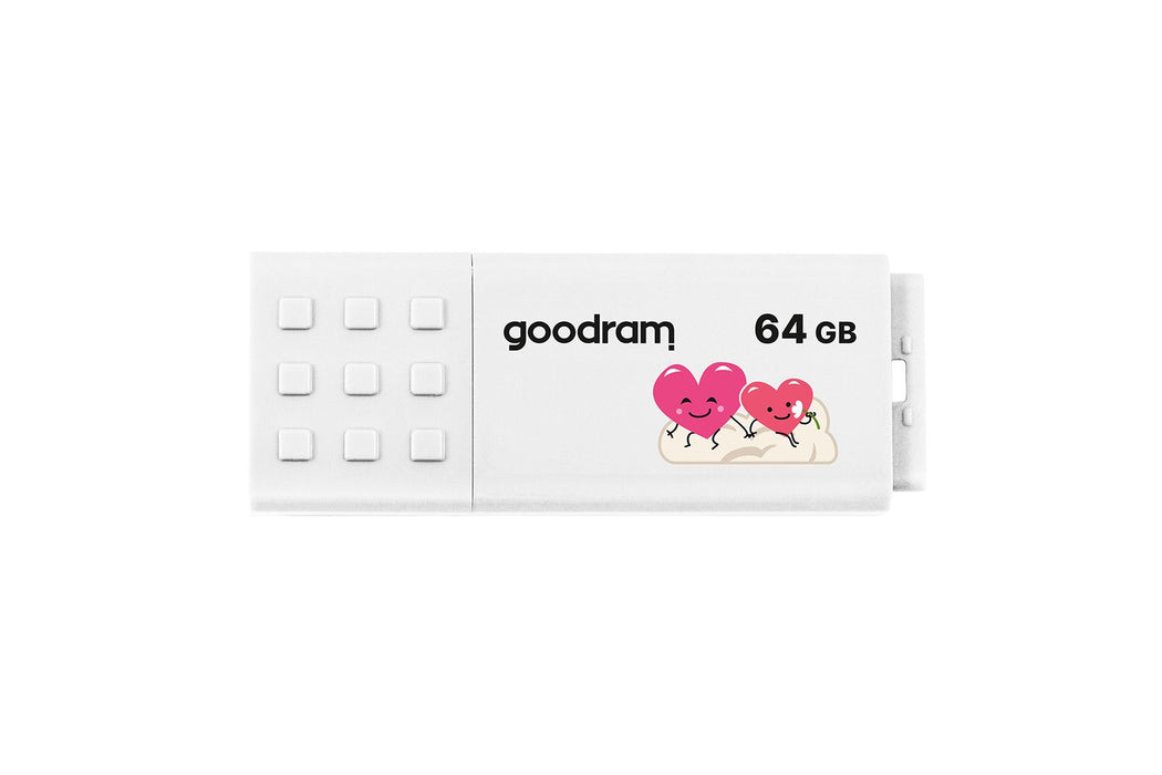 Goodram UME3 Valentine USB флаш устройство 64 GB USB Type-A 3.2 Gen 1 (UME3-0640W0R11-V) Бяло
