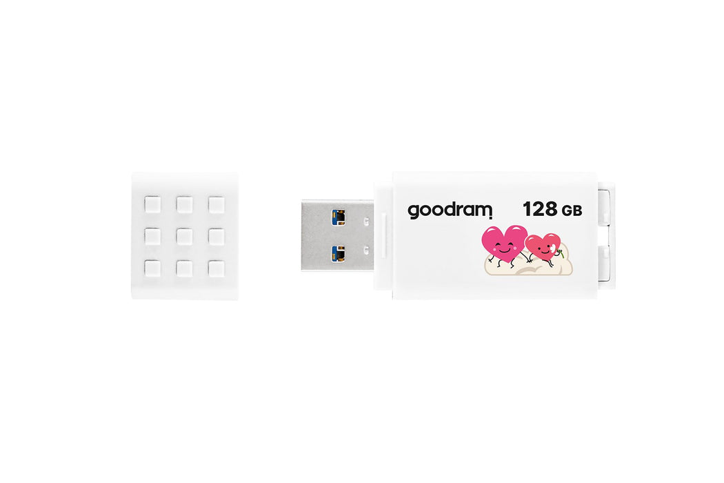 Goodram UME3 Valentine USB флаш устройство 128 GB USB Type-A 3.2 Gen 1 (UME3-1280W0R11-V) Бяло