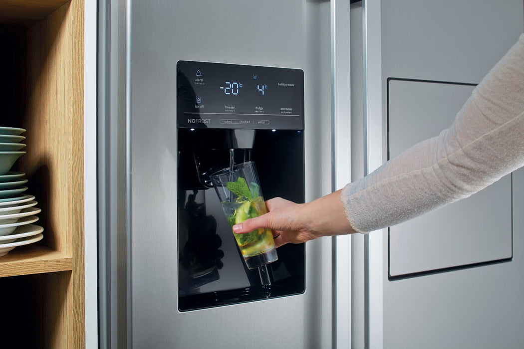 Gorenje NRS9EVX side-by-side refrigerator Freestanding 562 L E Stainless steel
