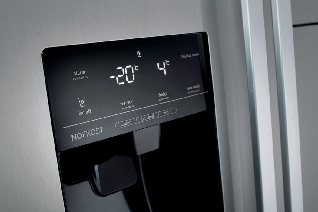 Gorenje NRS9EVX side-by-side refrigerator Freestanding 562 L E Stainless steel