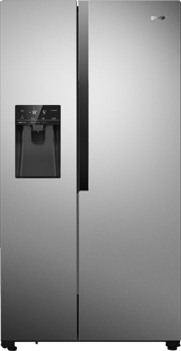 Gorenje NRS9EVX side-by-side refrigerator Freestanding 562 L E Stainless steel