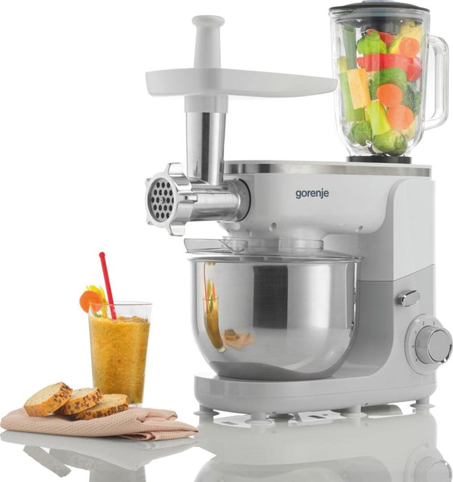 Food processor GORENJE MMC1005W Planetary robot 1000 W, 4.8 L White, Grey