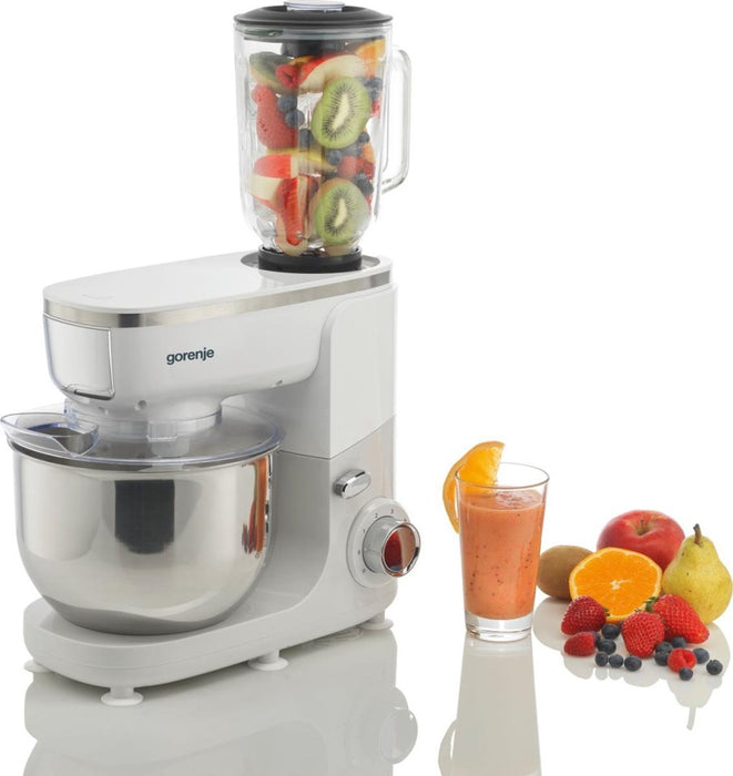 Food processor GORENJE MMC1005W Planetary robot 1000 W, 4.8 L White, Grey