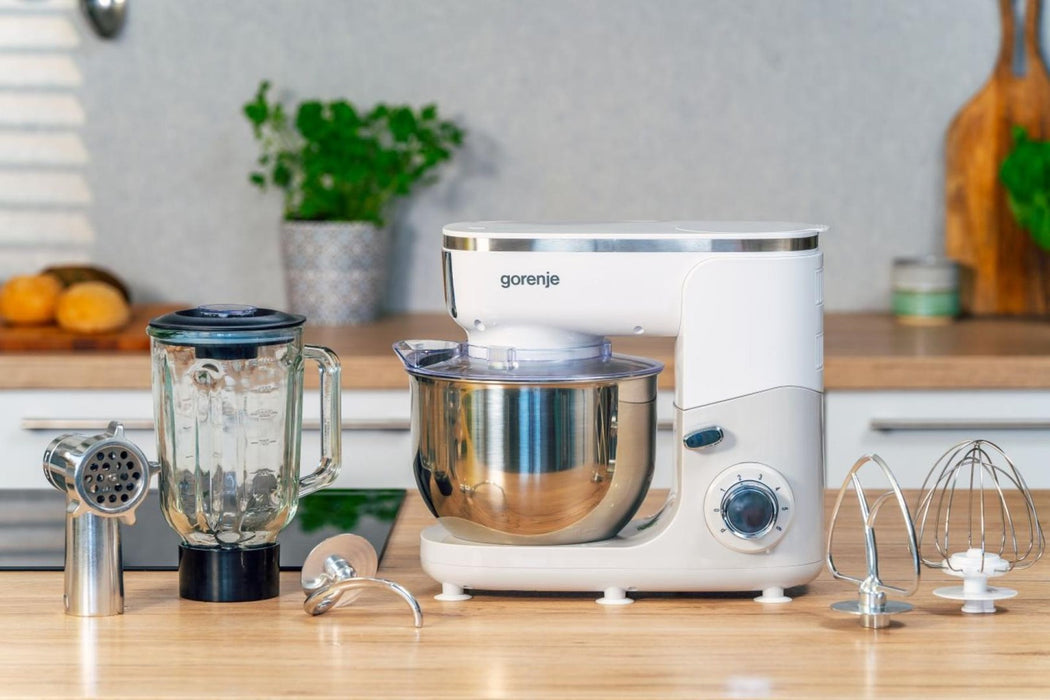 Food processor GORENJE MMC1005W Planetary robot 1000 W, 4.8 L White, Grey